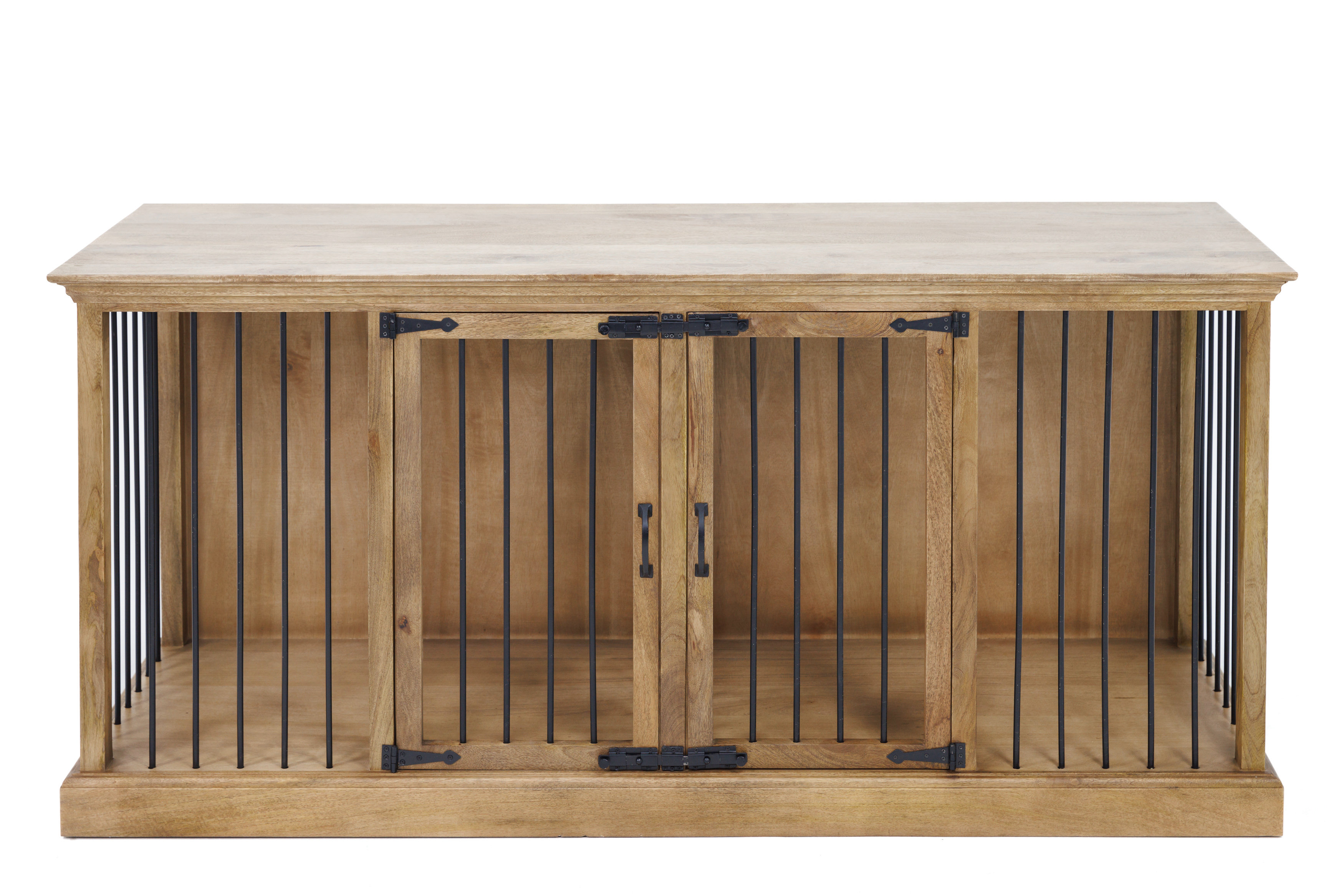 Tucker Murphy Pet™ 89" Double Wide Hinge Door Dog Crate With Removable